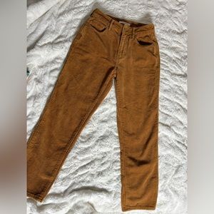 Packing corduroy pants